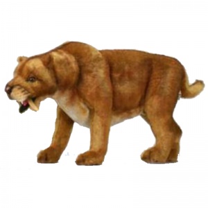 Sabre Tooth Tiger 45cmL Plush Soft Toy by Hansa